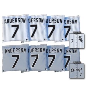 Tim Anderson Chicago White Sox 8-Piece Regulation All Weather Cornhole Bag Set