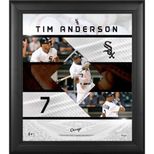 Tim Anderson Chicago White Sox Fanatics Authentic Framed 15" x 17" Stitched Stars Collage