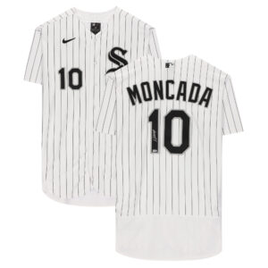 Yoan Moncada Chicago White Sox Fanatics Authentic Autographed White Nike Authentic Jersey