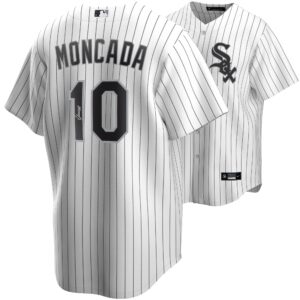 Yoan Moncada Chicago White Sox Fanatics Authentic Autographed White Nike Replica Throwback Jersey