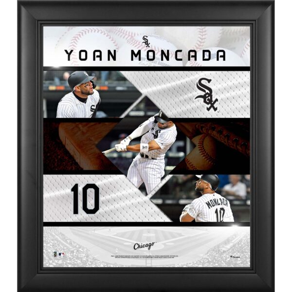 Yoan Moncada Chicago White Sox Fanatics Authentic Framed 15" x 17" Stitched Stars Collage